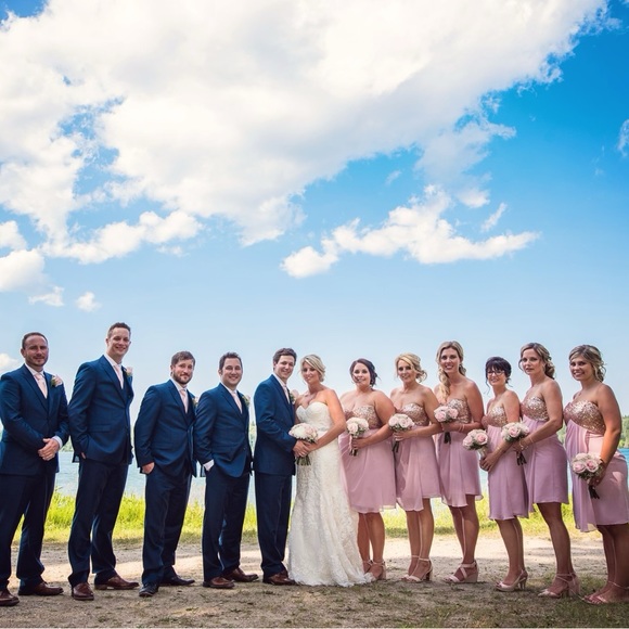 Rose Gold Bridesmaid/Prom/Cocktail Dress - Picture 13 of 14